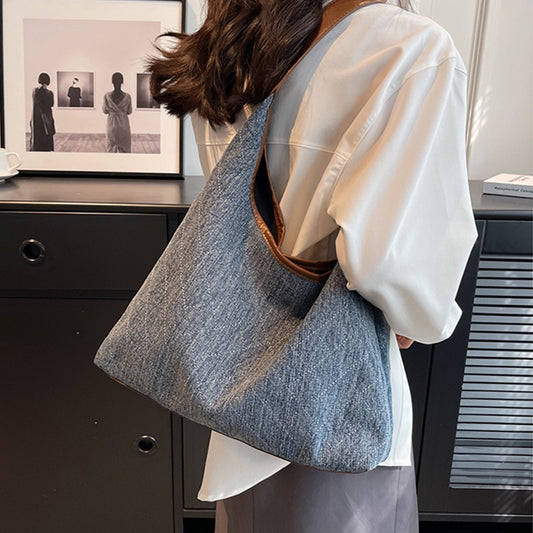 Denim Canvas Tote Bag