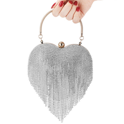 Diamond-studded Ladies Clutch Bag