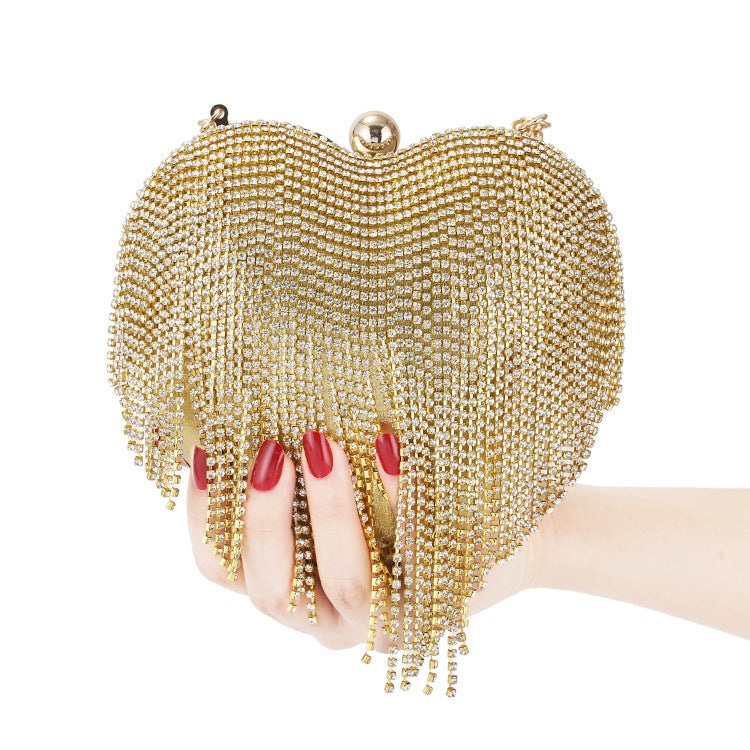 Diamond-studded Ladies Clutch Bag