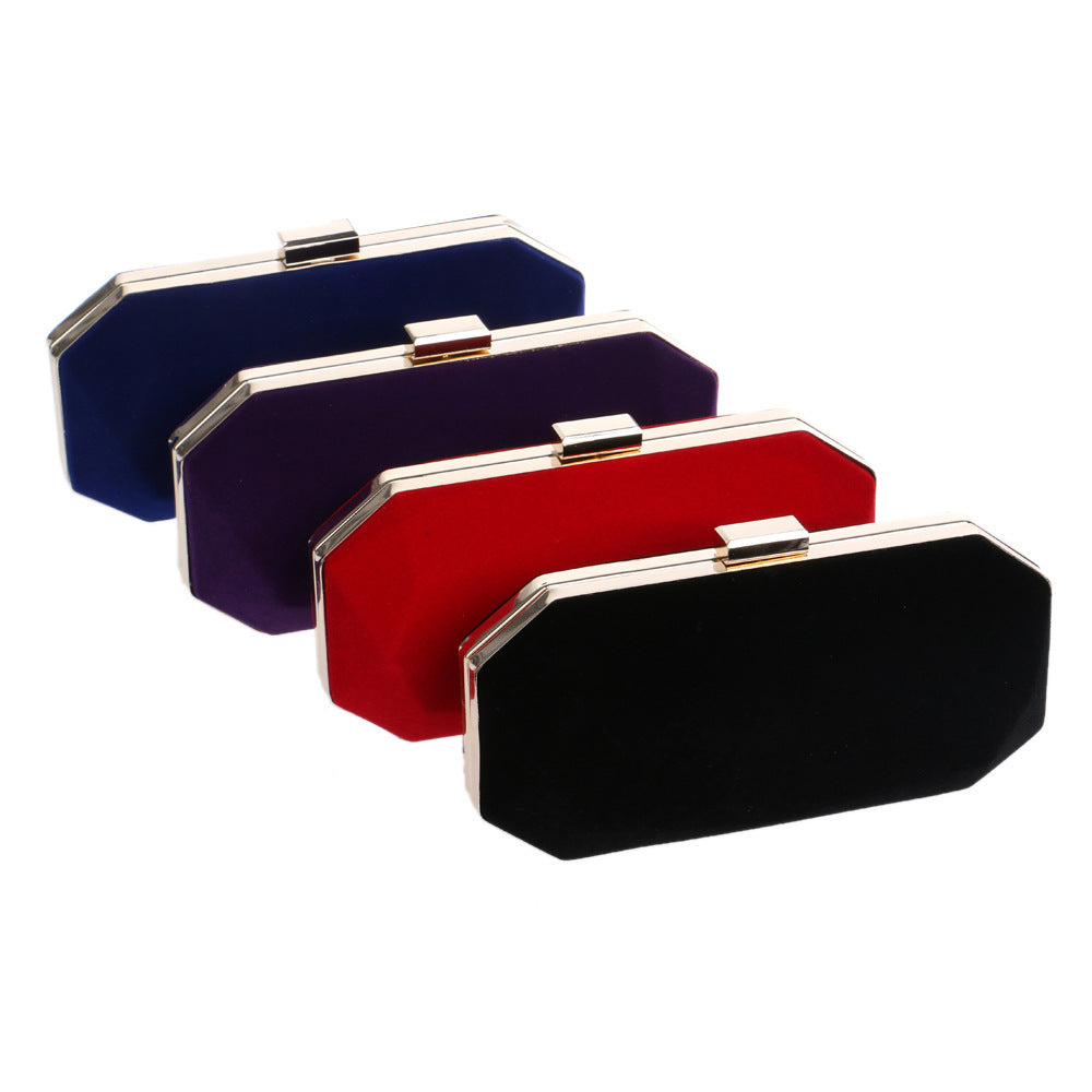 Velvet Ladies Banquet Clutch Bag