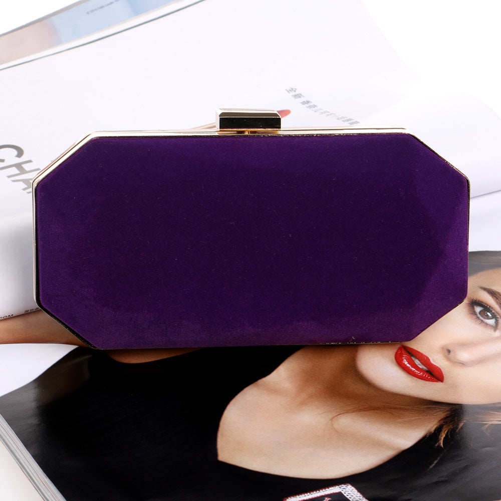 Velvet Ladies Banquet Clutch Bag