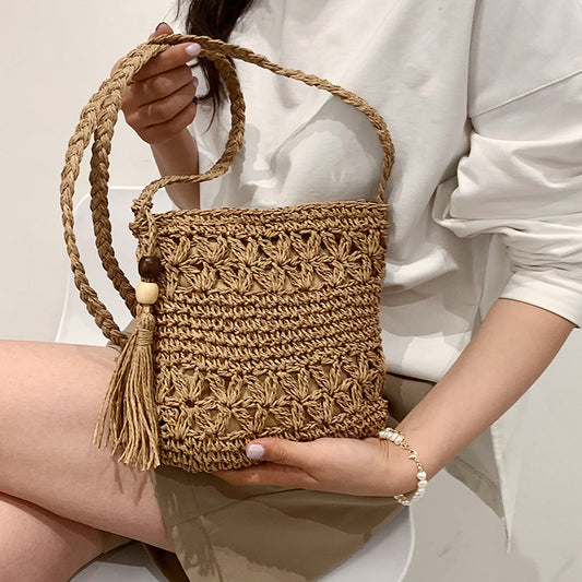 Handmade Woven Summer Vacation Beach Small Crossbody Bags