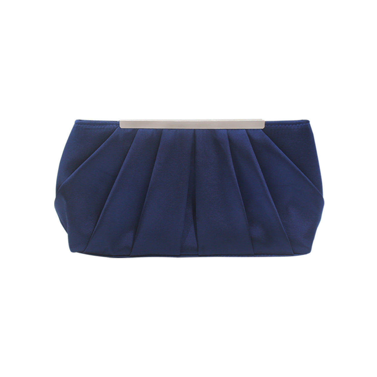 Ladies' Pleated Satin Dinner Clutch Bag