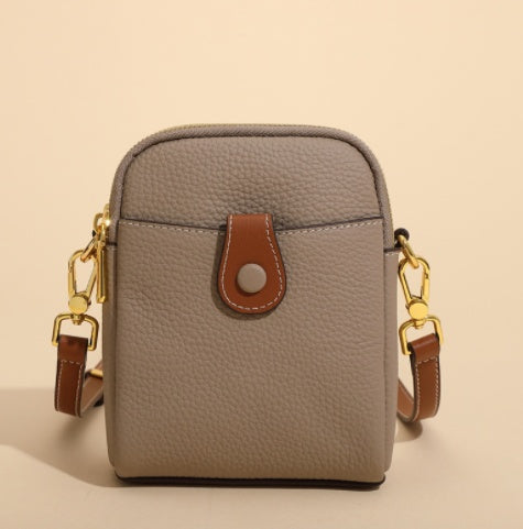 Lychee Pattern High Quality Leather Crossbody Bag