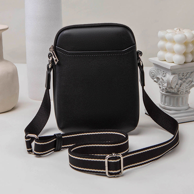 Solid Color Simple Mobile Phone Small Crossbody Bag