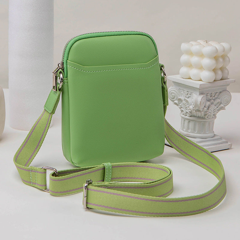 Solid Color Simple Mobile Phone Small Crossbody Bag