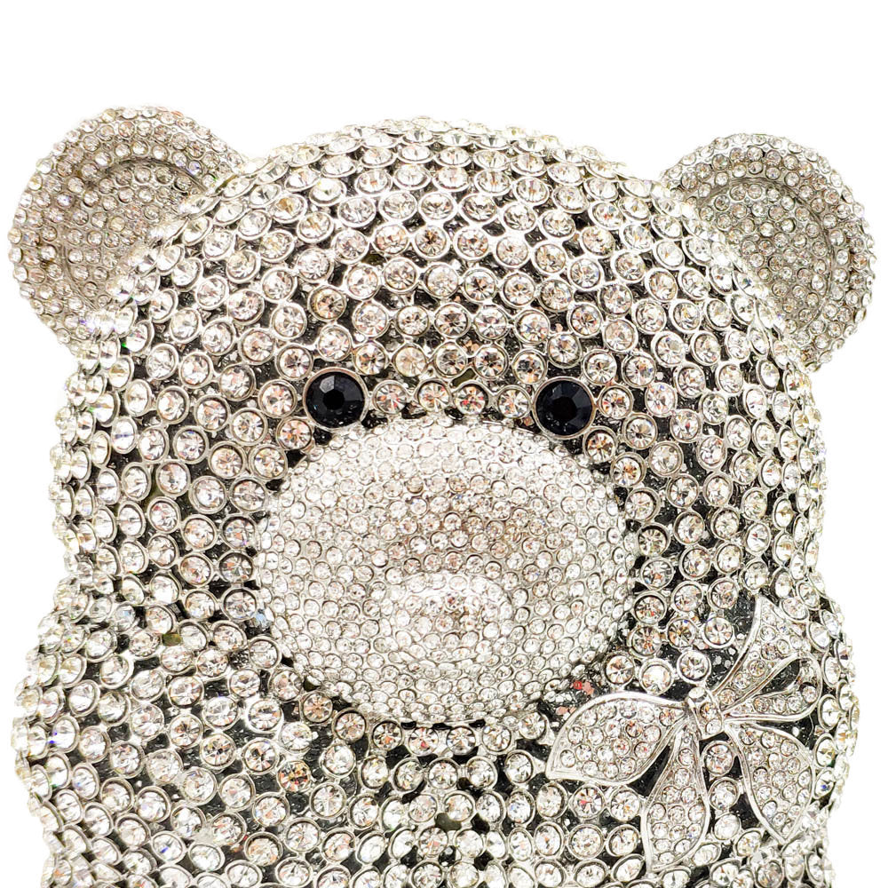 Bear Diamond Party Clutch For Ladies