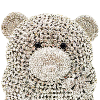 Bear Diamond Party Clutch For Ladies