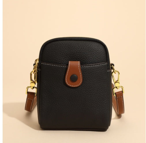 Lychee Pattern High Quality Leather Crossbody Bag