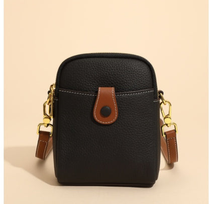 Lychee Pattern High Quality Leather Crossbody Bag