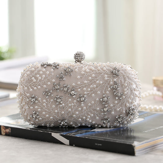 Ladies Embroidered Diamond Clutch Bags