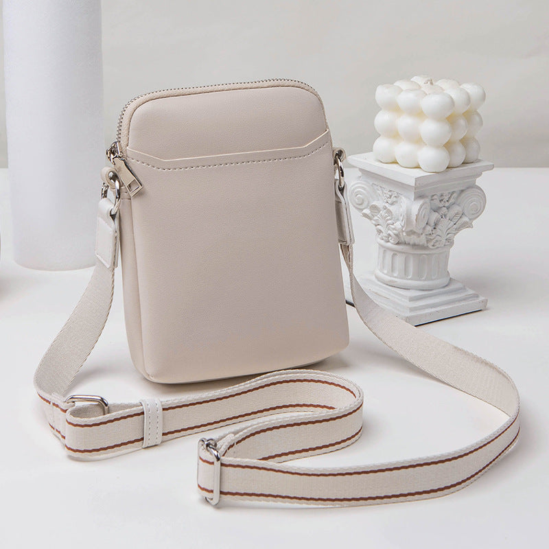 Solid Color Simple Mobile Phone Small Crossbody Bag